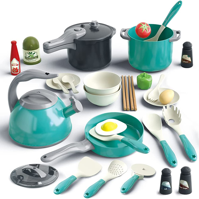Baby Food Utensils - Pretend Cooking Playset com Play Pots
