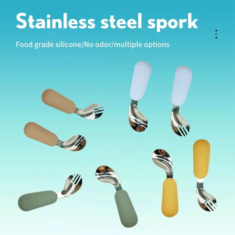 Baby Food Utensils - 316 Stainless Steel Tableware Set, Baby