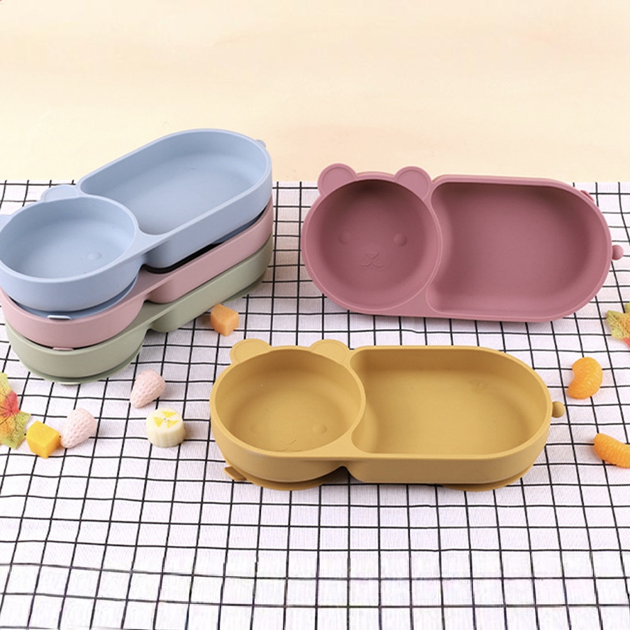 Baby Food Grater - Ventosa de silicone para bebês, tigela