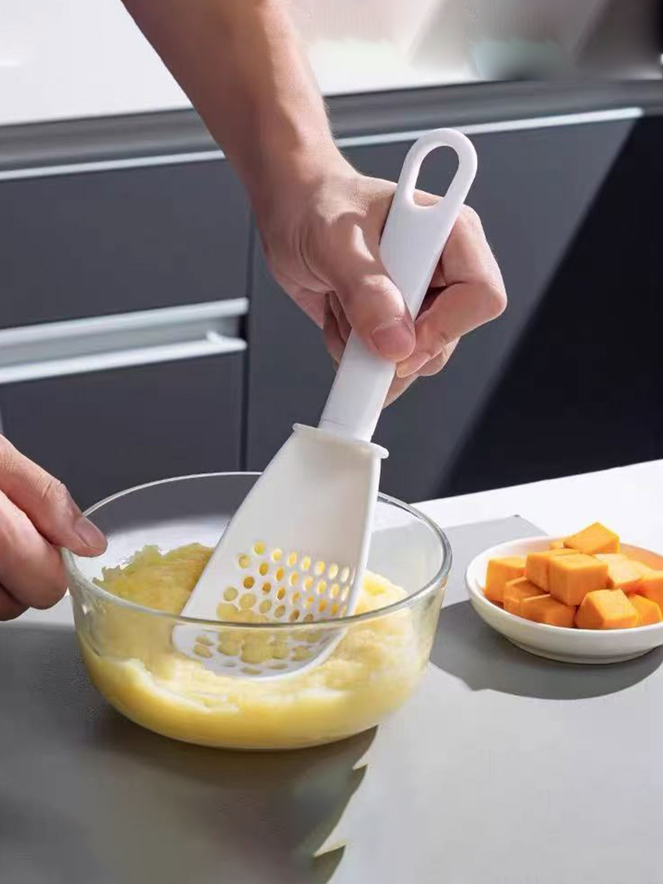 Baby Food Strainer - Colher de cozinha multifuncional, espremedor de