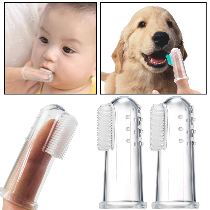 Baby Food Dogs - Escova de Dentes de Silicone Macia