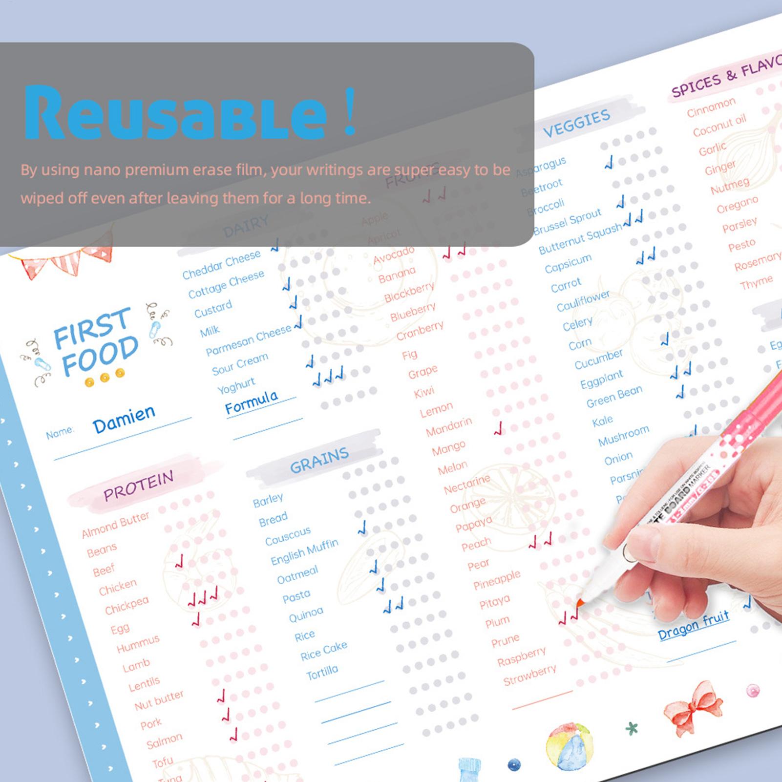 Baby Food Chart - Lista de Verificação de Primeiros Alimentos