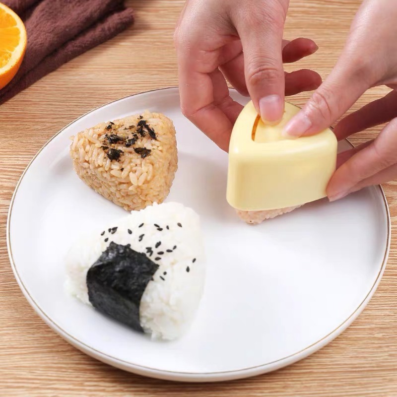 Baby Food Japanese - 1/2 pçs triangular plástico sushi molde
