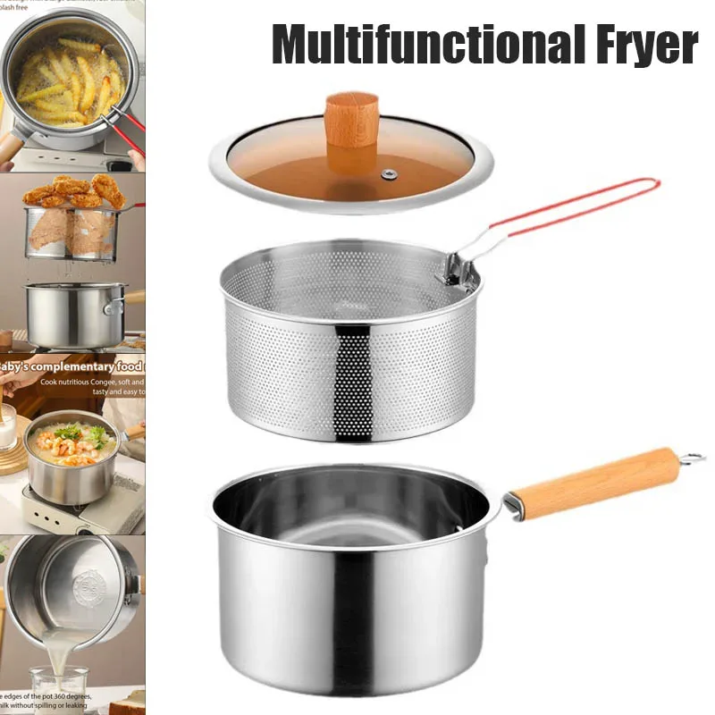 Baby Food Strainer - Panela de Fritura Profunda com Cesto