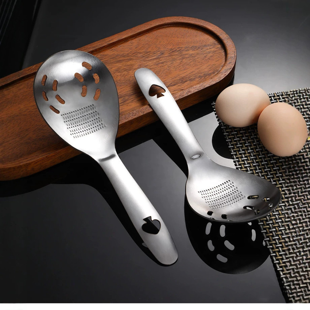 Baby Food Strainer - Colher de Aço Inoxidável Multifuncional para