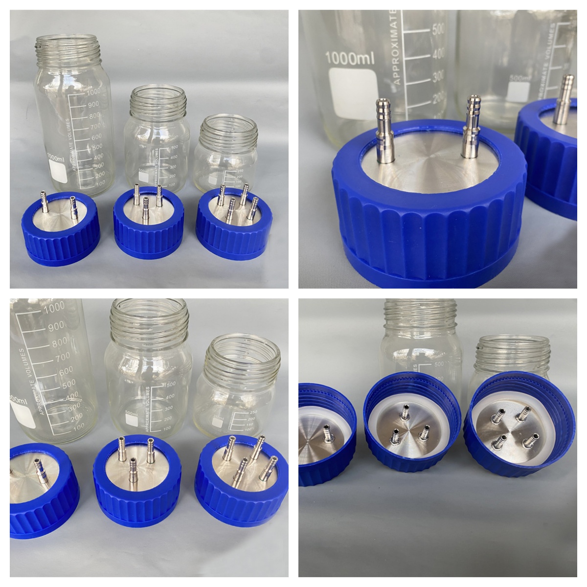 Baby Food Glass Containers - Garrafa de laboratório tampa de parafuso