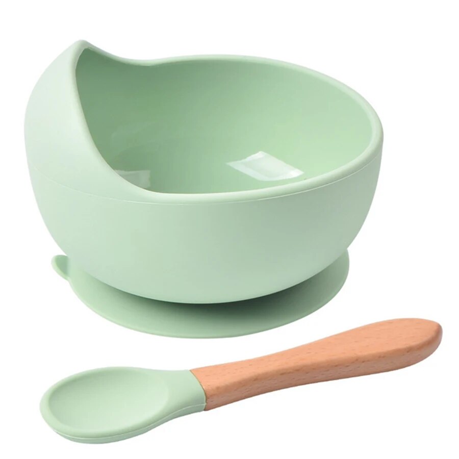 Baby Food Utensils - Tigela De Alimentação De Silicone À