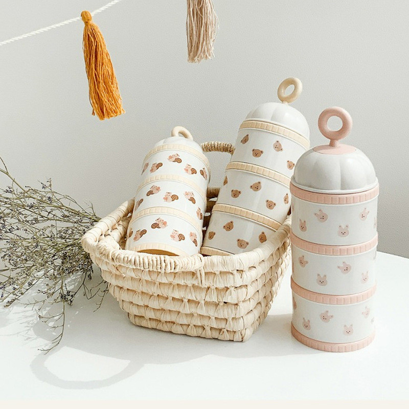 Baby Food Diet - Urso bonito caixa de leite em