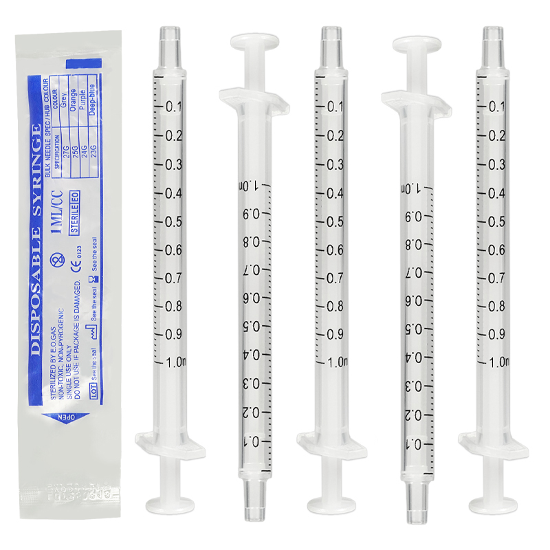 Baby Food Allergy Rash - Seringa descartável estéril de 1ml, sem