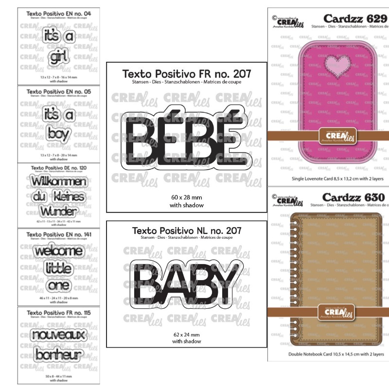 Baby Food Diary - Matrizes de Corte Quadradas com Tema