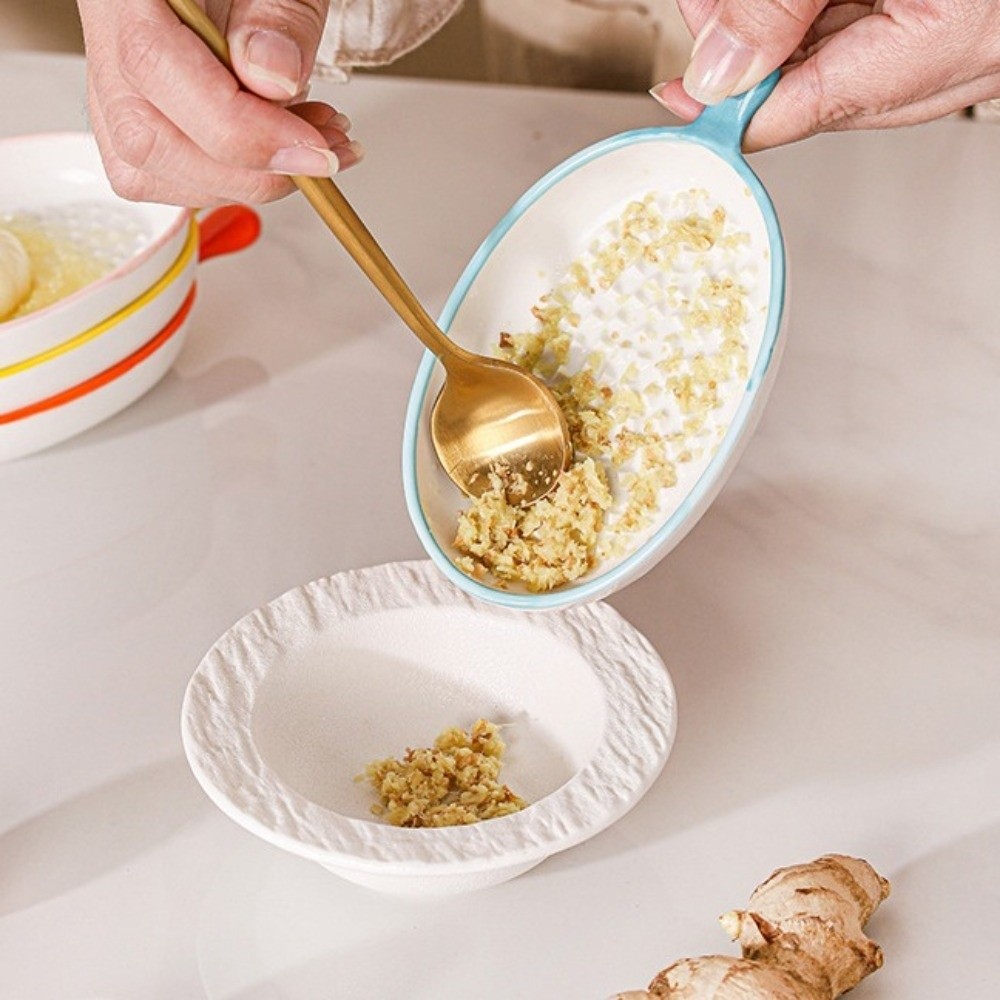 Baby Food Grater - Utensílio de Cozinha Moedor Cerâmico Elíptico