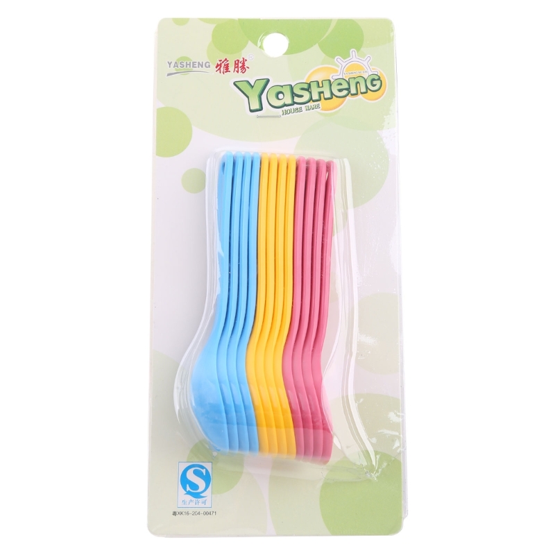Baby Food Utensils - Plástico seguro do bebê alimentando colher,