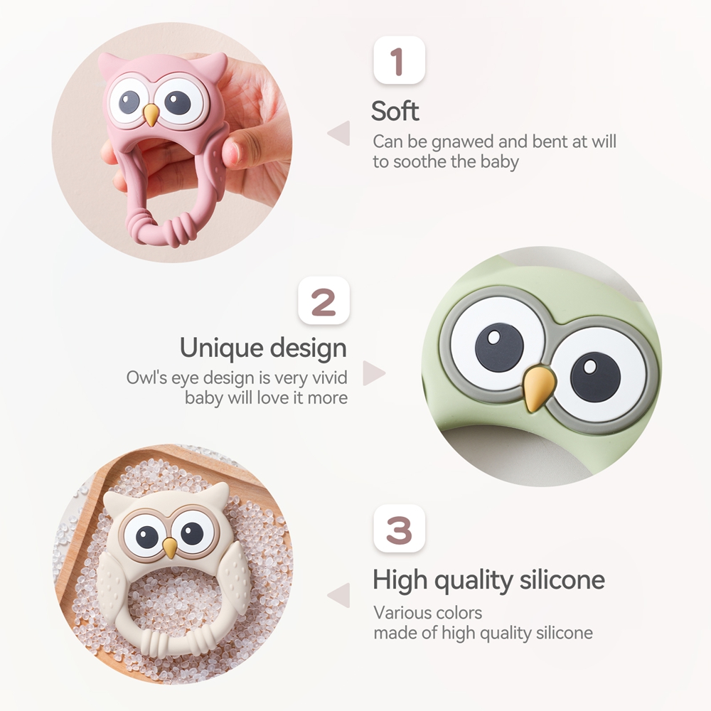 1pc silicone mordedor bebê 0-1 - Baby Food Natural avaliação e preço