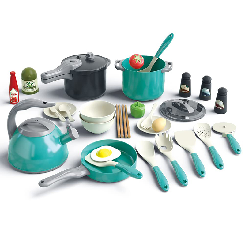 Pretend Cooking Playset com Pl - Baby Food Utensils avaliação e preço