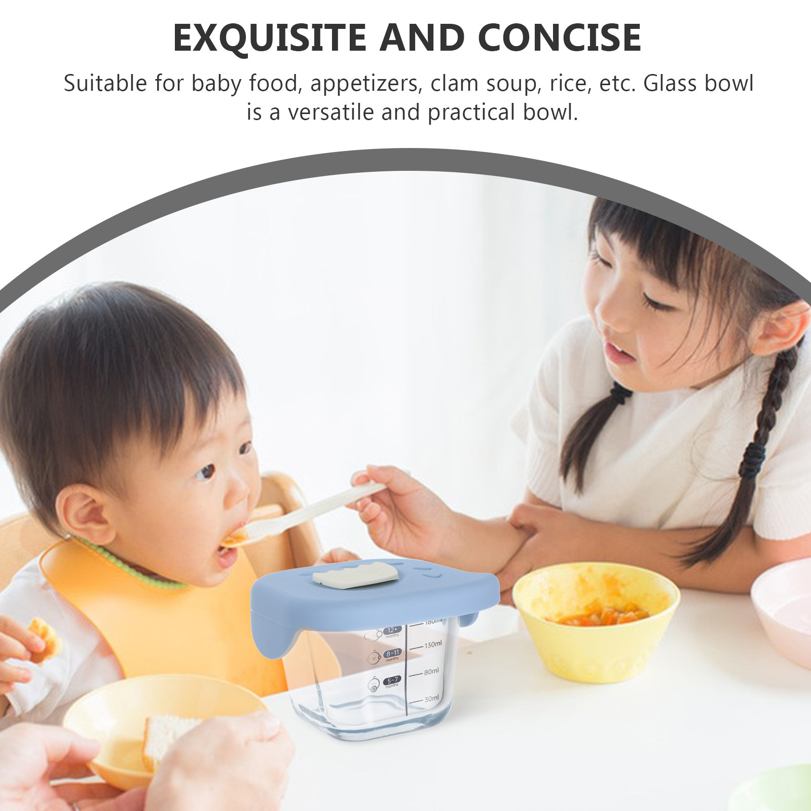 Tigela de Vidro para Papinha d - Baby Food Glass Containers avaliação e preço