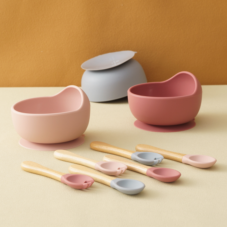 3 pçs silicone conjunto de tig - Baby Food Utensils avaliação e preço