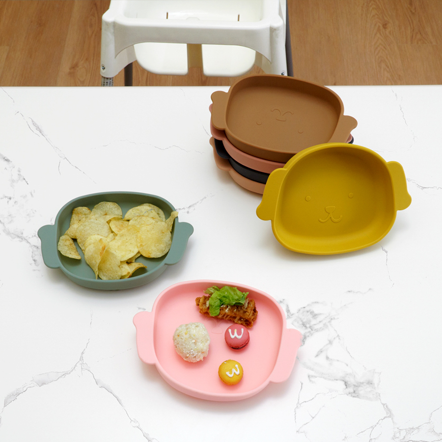 Baby Food Grade Silicone Prato - Baby Food Dogs avaliação e preço
