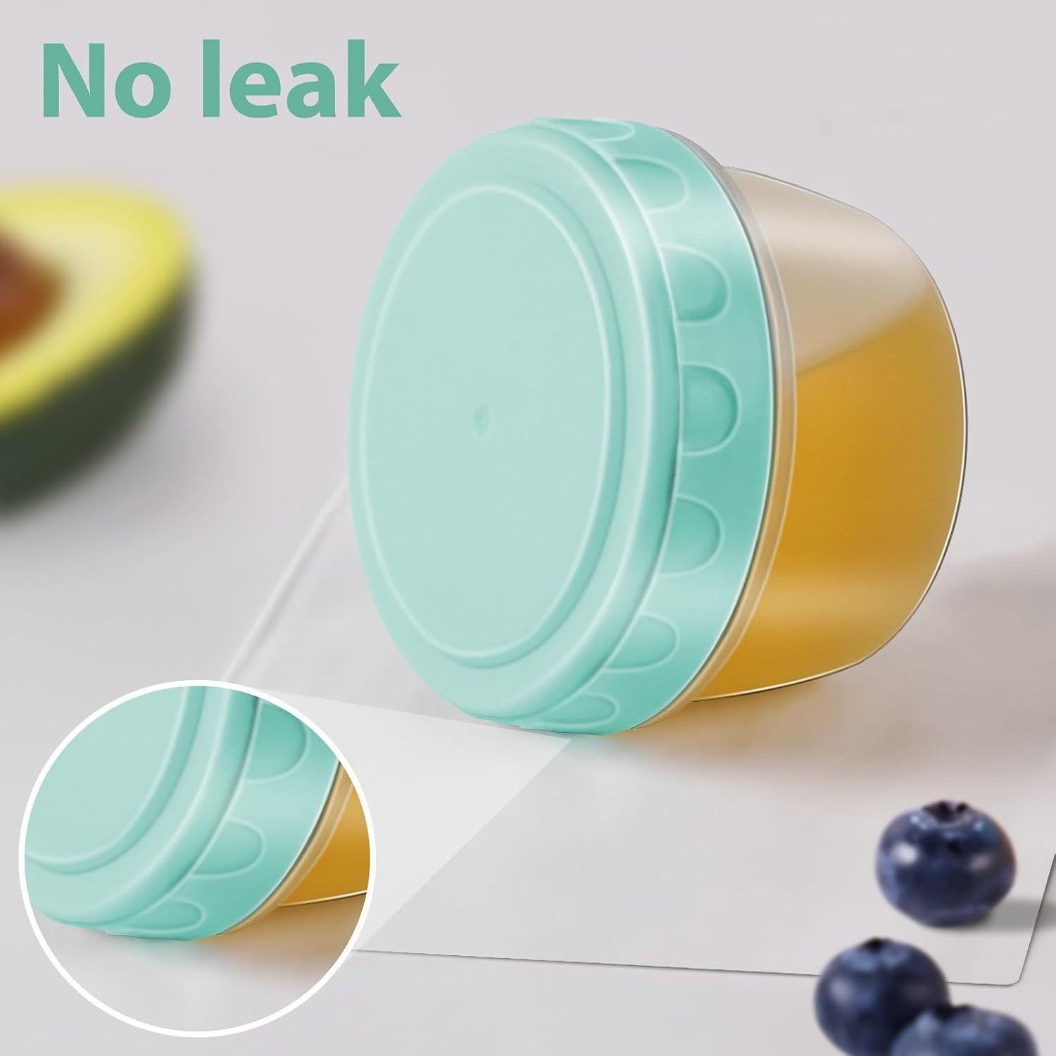 Recipiente de molho para salad - Baby Food Containers Glass avaliação e preço
