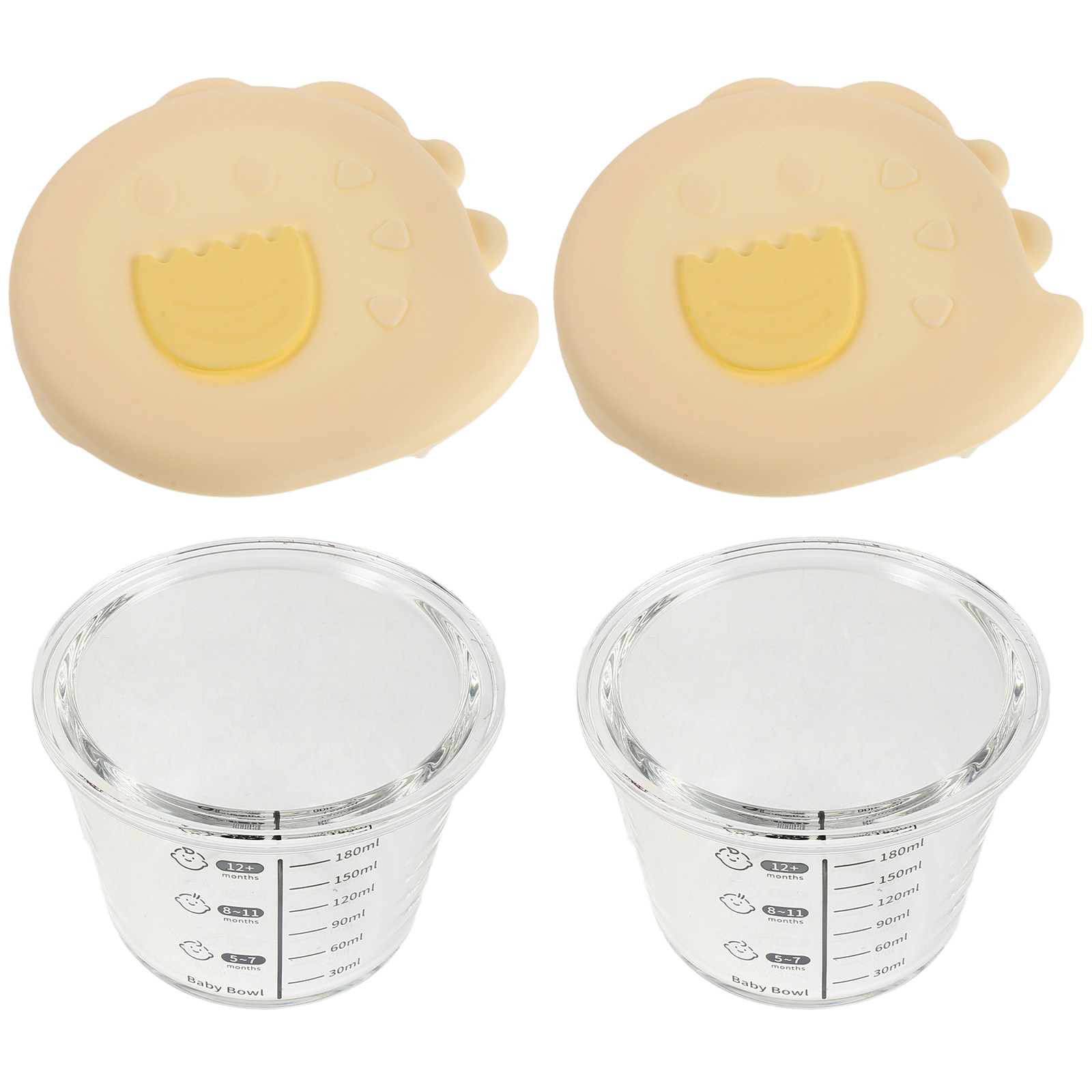 Conjunto de 2 Tigelas de Vidro - Baby Food Glass Containers avaliação e preço