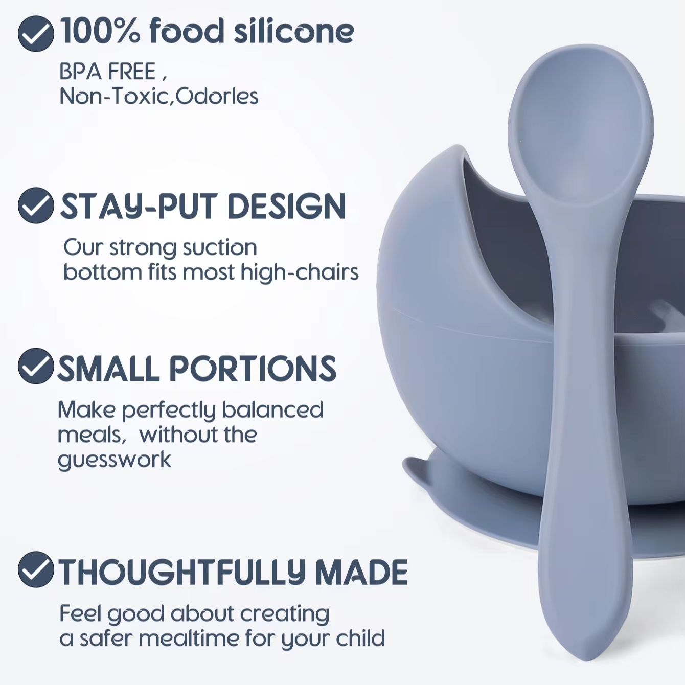 Tigela de silicone com ventosa - Baby Food Diet avaliação e preço