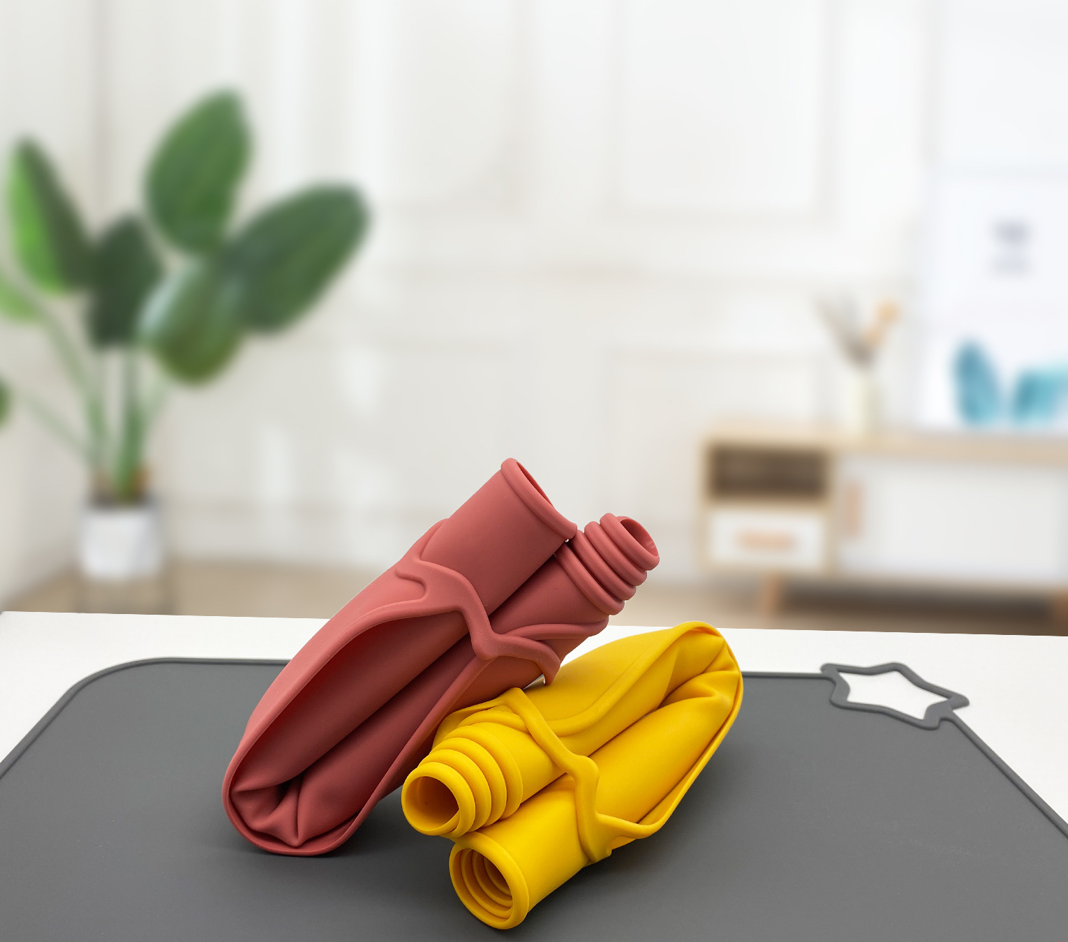 1 pçs placemats de silicone pa - Baby Food Chart avaliação e preço