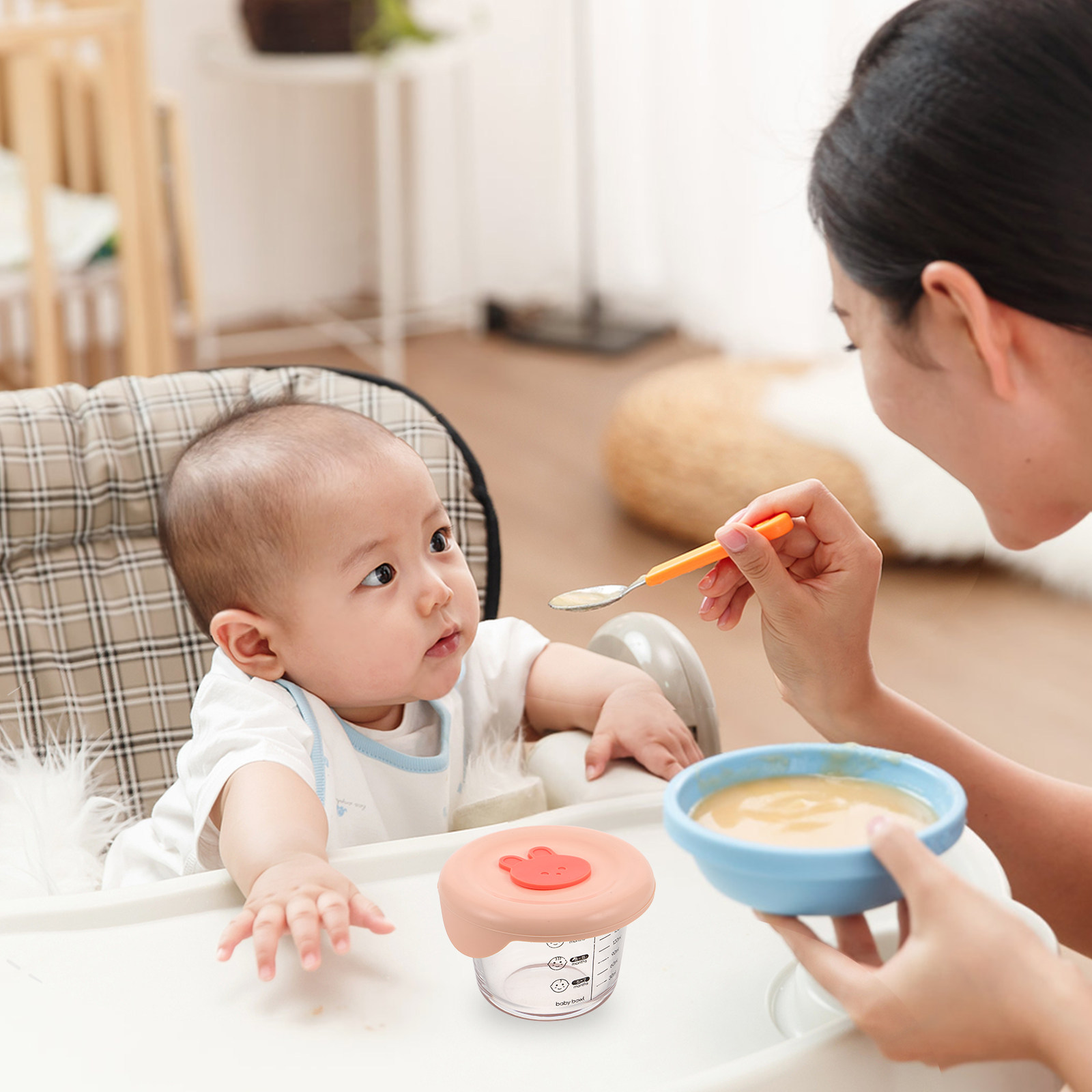 2 Peças de Recipientes de Arma - Baby Food Glass Containers avaliação e preço