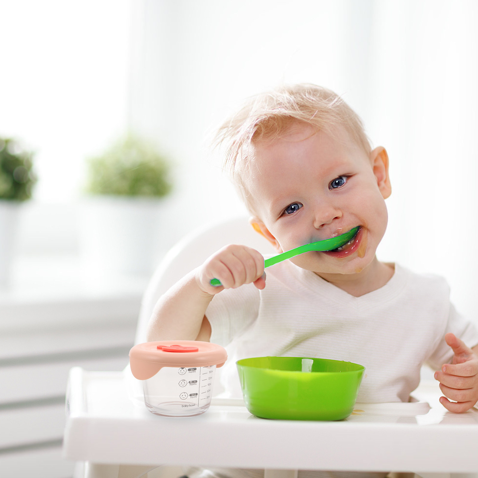 2 Peças de Recipientes de Arma - Baby Food Glass Containers avaliação e preço