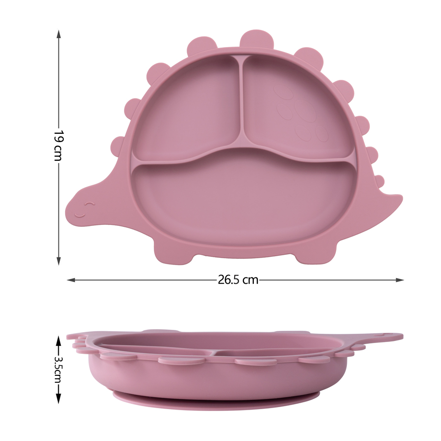 Pratos de dinossauro de silico - Baby Food Chart avaliação e preço