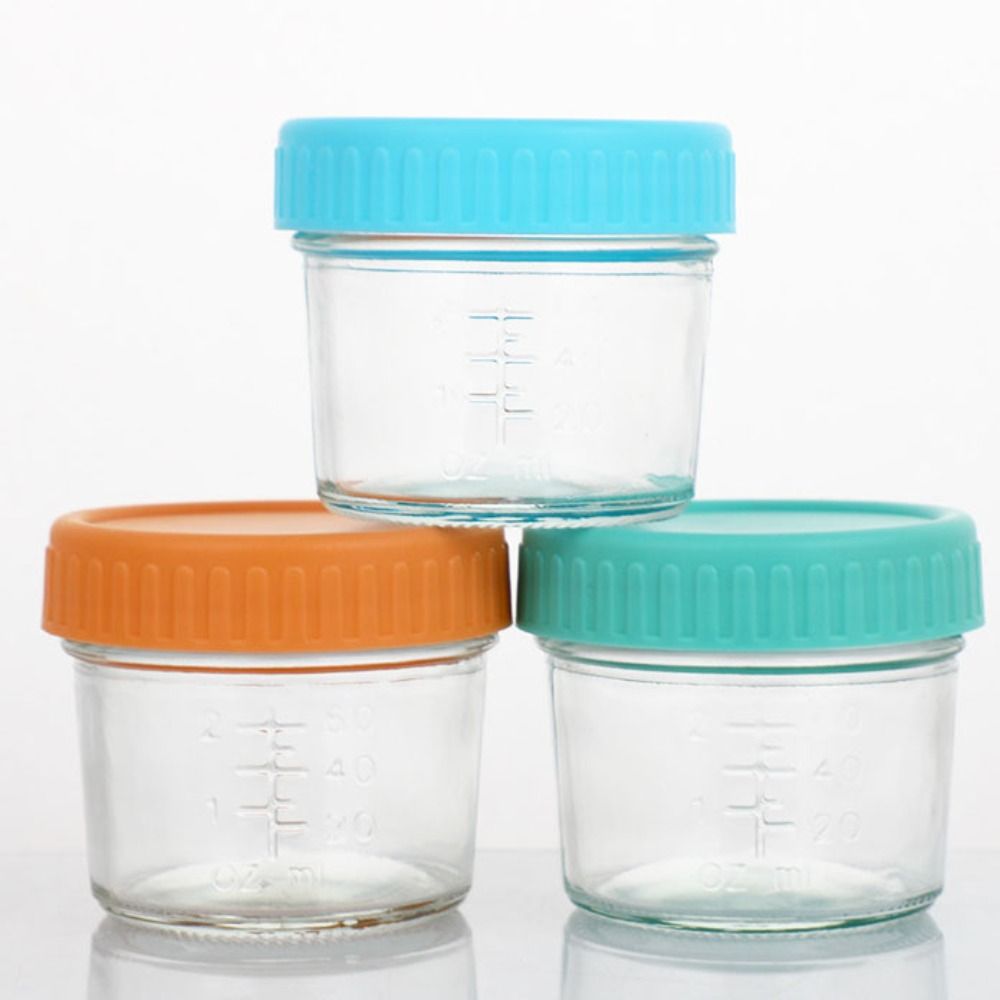 Conjunto de 6 Frascos de Vidro - Baby Food Glass Containers avaliação e preço