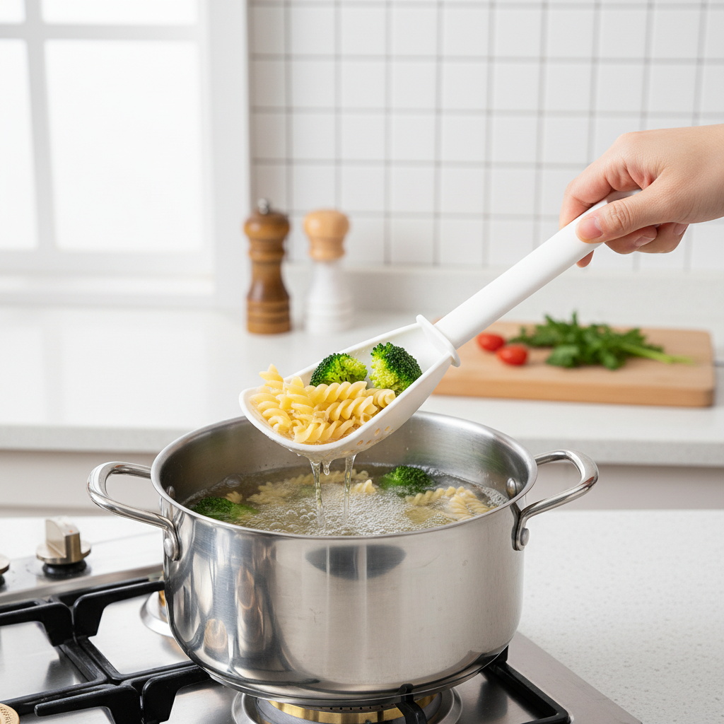 Colher de drenagem de plástico - Baby Food Strainer avaliação e preço