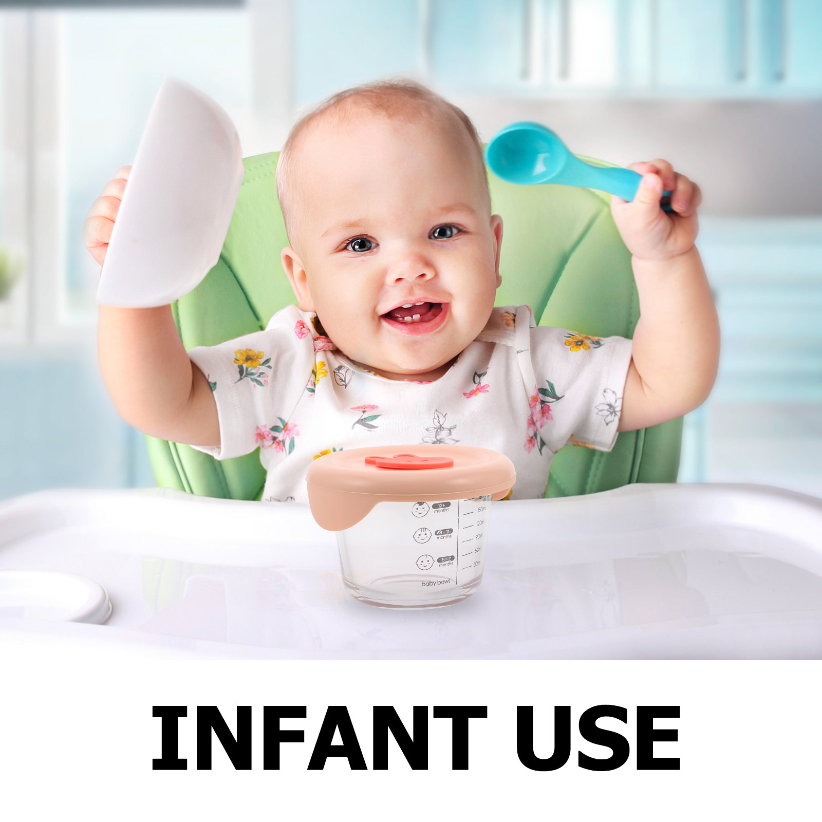 Conjunto de 2 Recipientes de A - Baby Food Glass Containers avaliação e preço