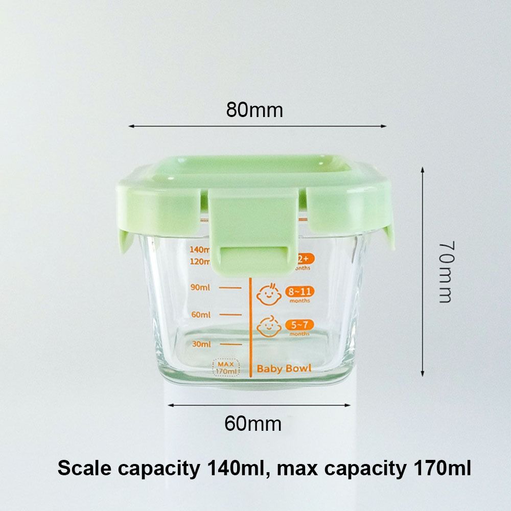 Novo 170ml caixa de armazename - Baby Food Containers Glass avaliação e preço