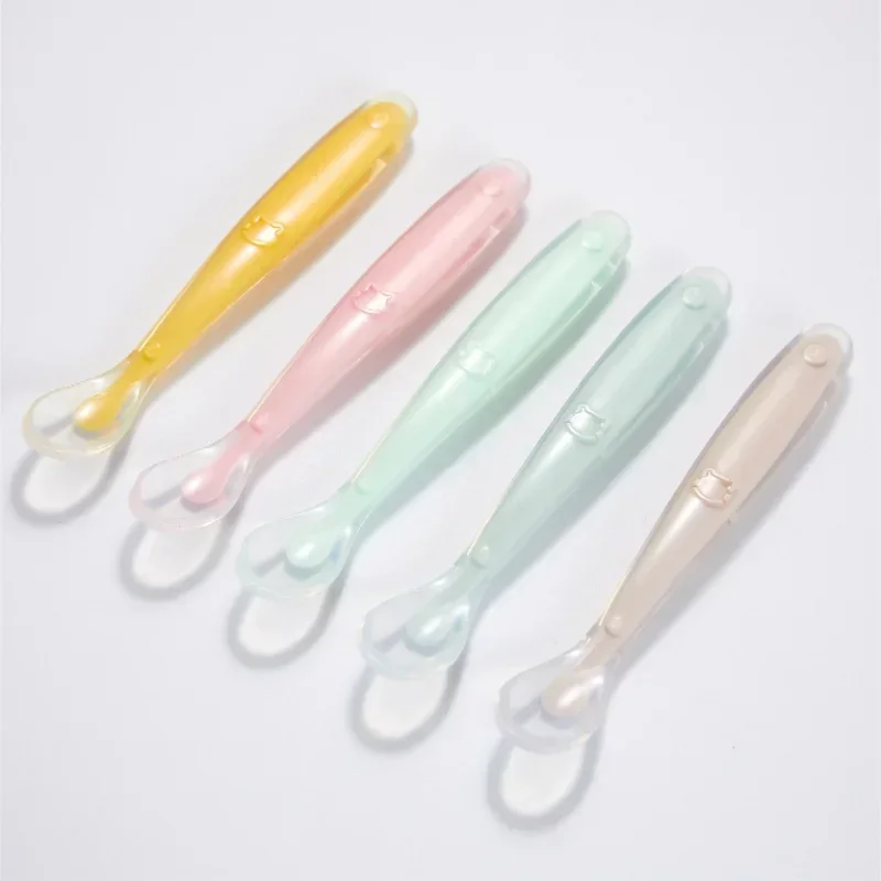 Colher de silicone macio para  - Baby Food Diet avaliação e preço
