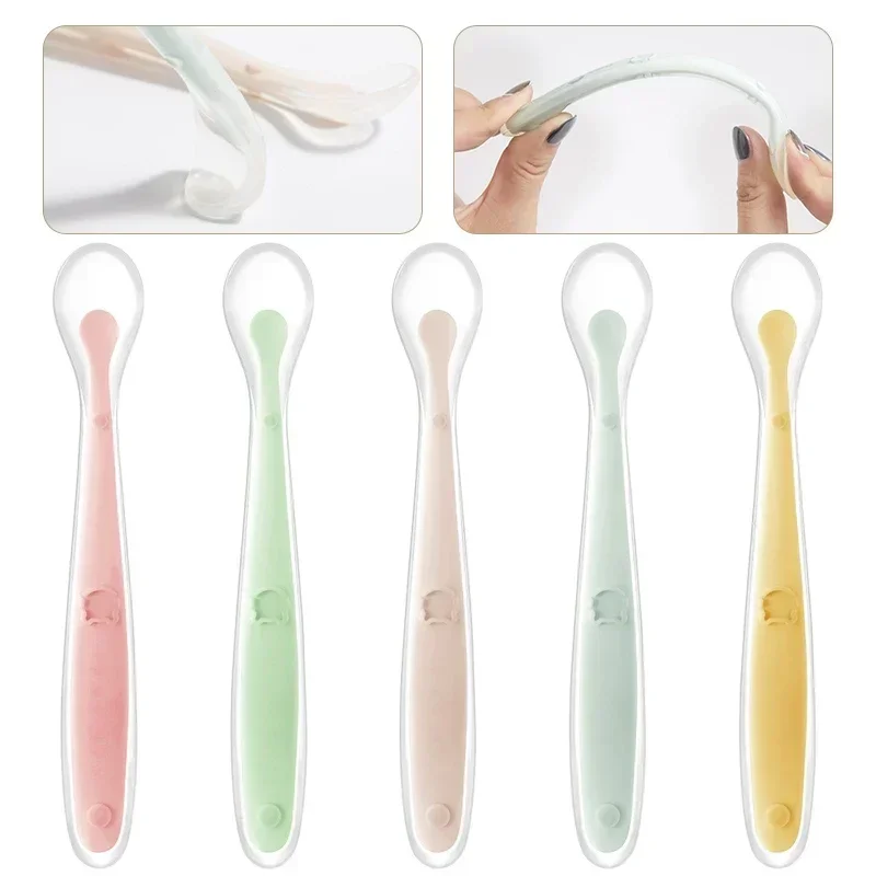 Colher de silicone macio para  - Baby Food Diet avaliação e preço