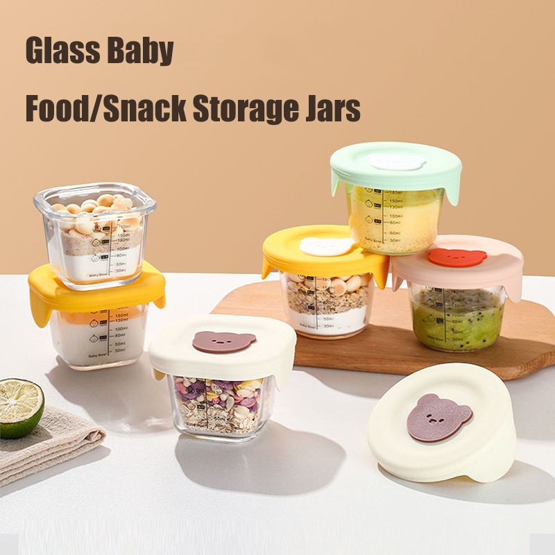 Frascos de vidro para armazena - Baby Food Glass Containers avaliação e preço
