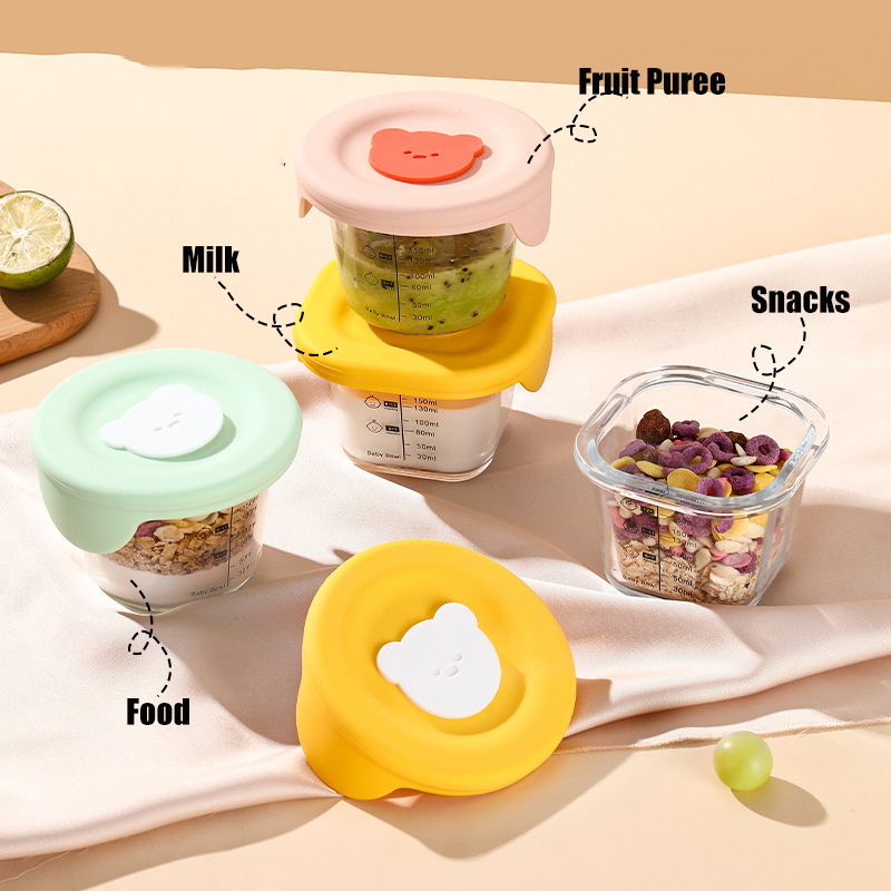 Frascos de vidro para armazena - Baby Food Glass Containers avaliação e preço
