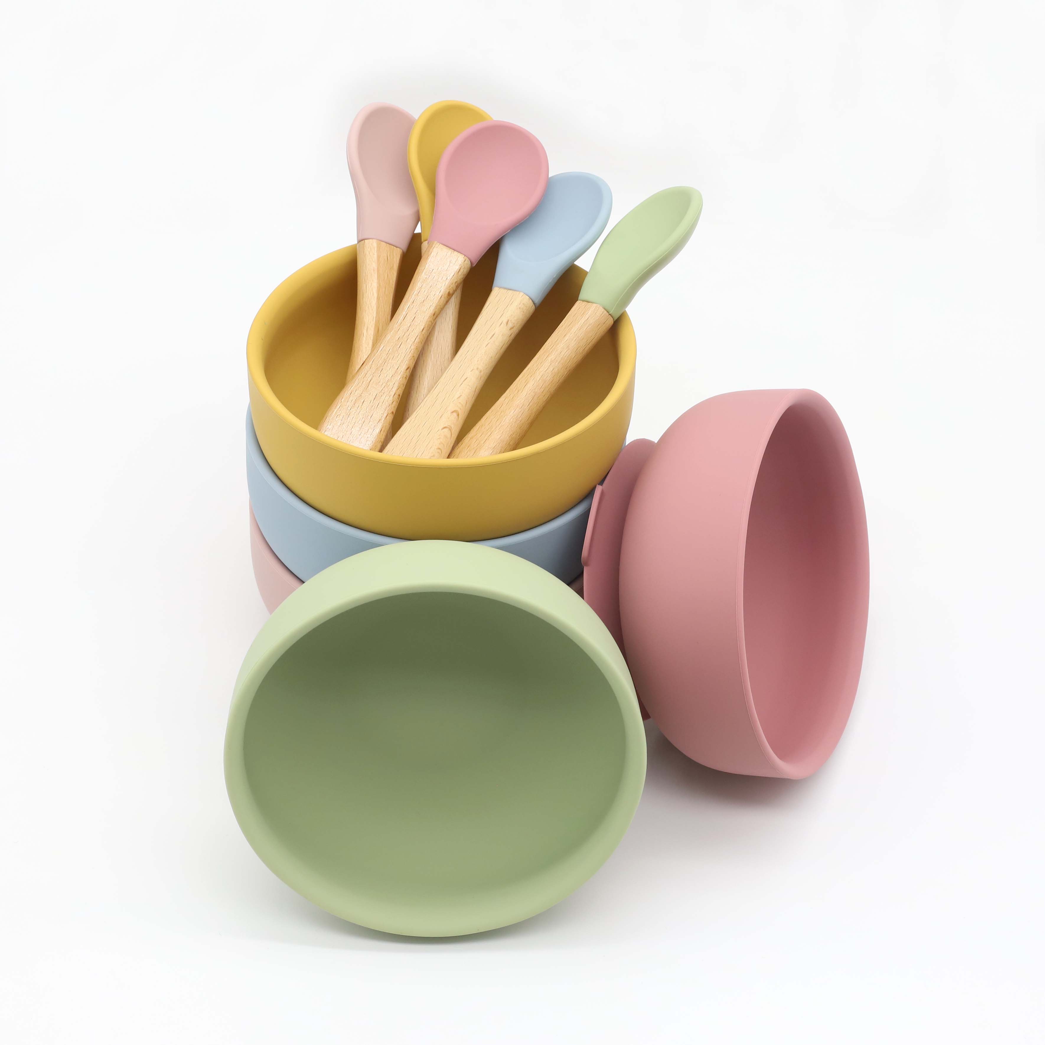 Tigela de silicone com ventosa - Baby Food Utensils avaliação e preço