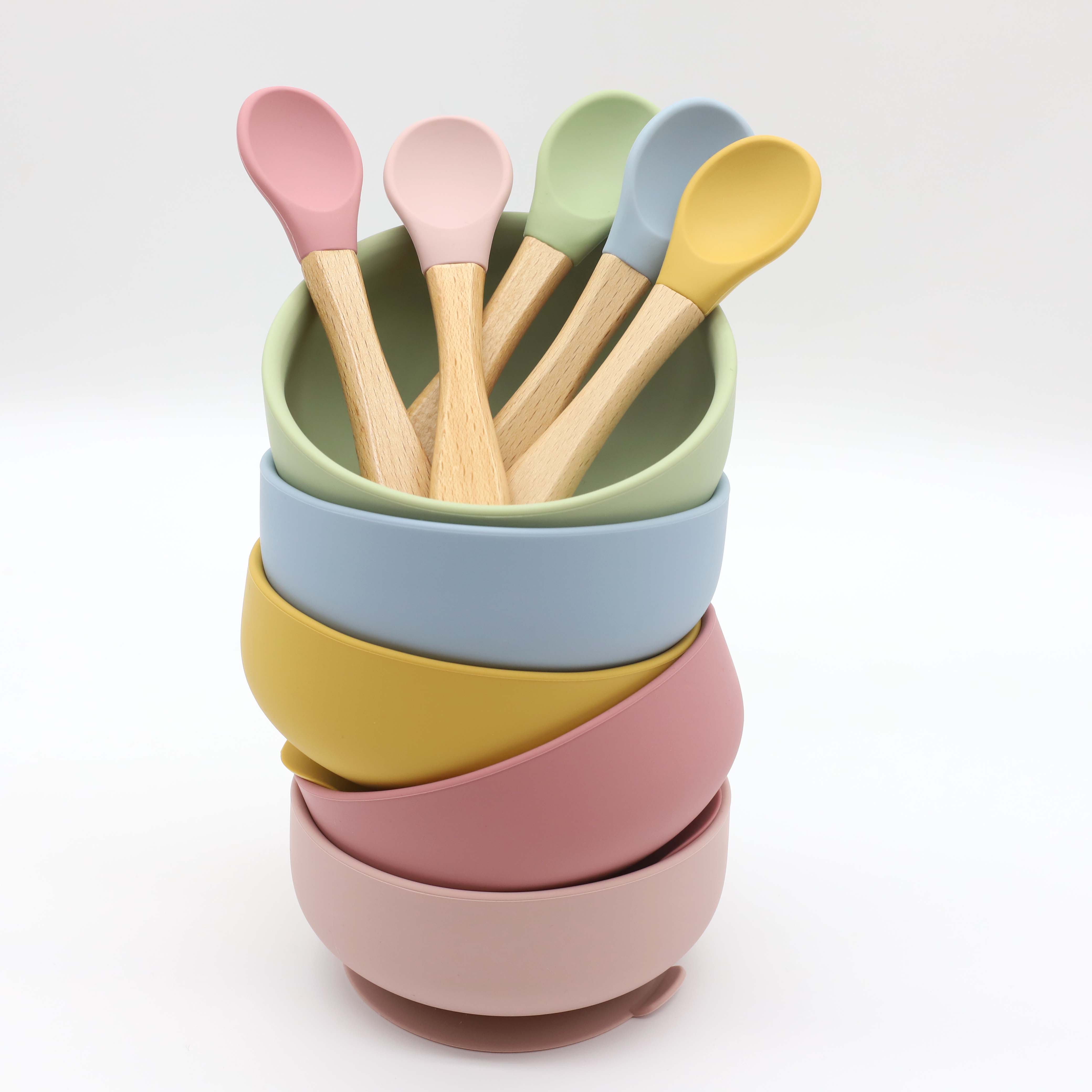 Tigela de silicone com ventosa - Baby Food Utensils avaliação e preço