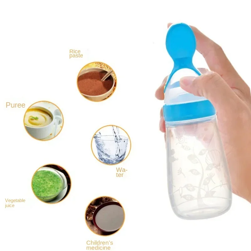 Colher de garrafa de alimentaç - Baby Food Utensils avaliação e preço
