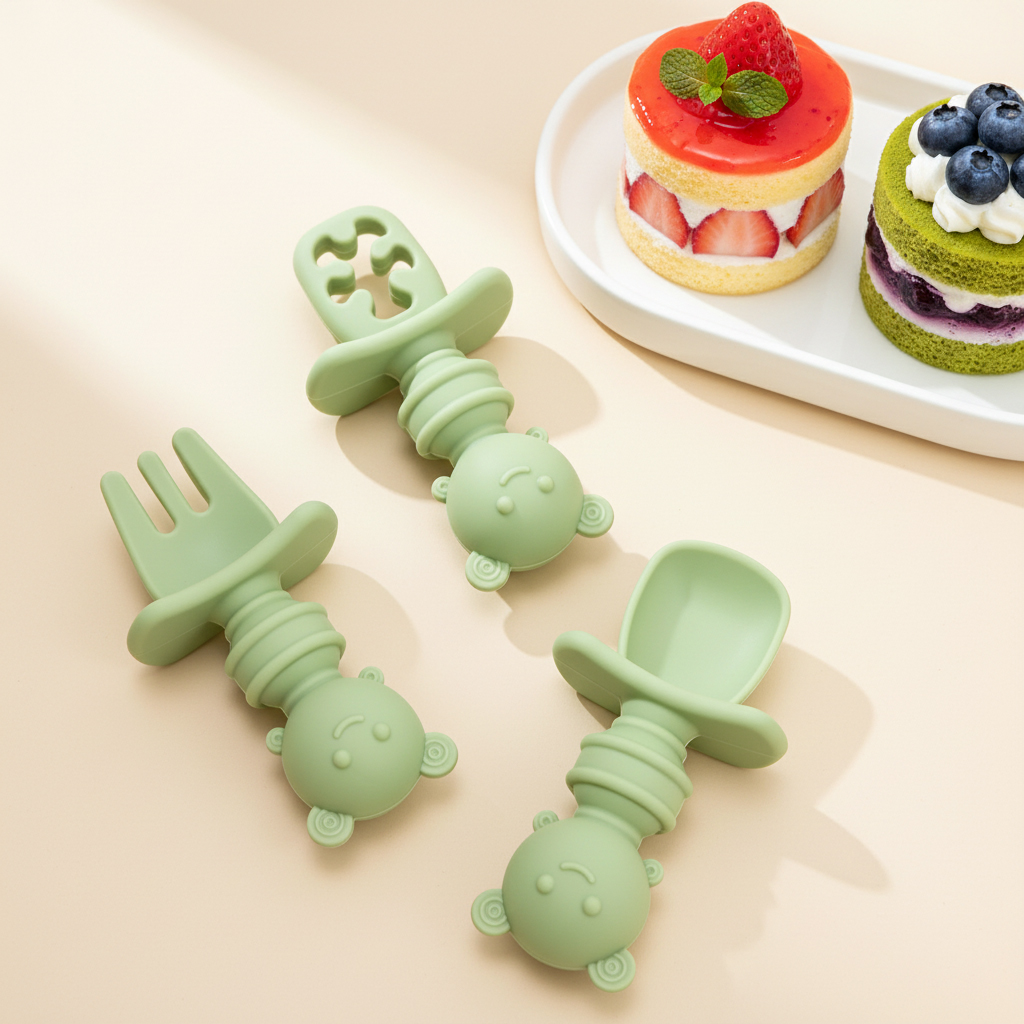 Conjunto de 3 peças de colher  - Baby Food Utensils avaliação e preço